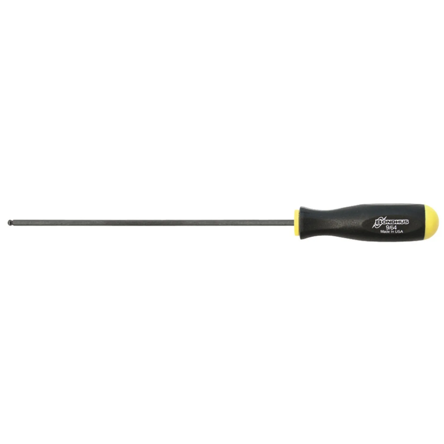 Bondhus 10708 9/64" x 6.9" Ball End Screwdriver with ProGuard Finish, 2 Piece