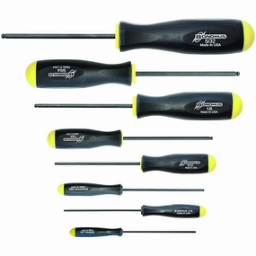 Bondhus 10632 Ball End SAE Screwdrivers Set, 8 Pc.
