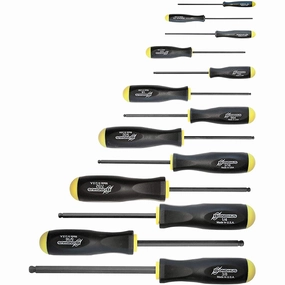 Bondhus 10637 Ball End SAE Screwdriver Set, 13 Pc.
