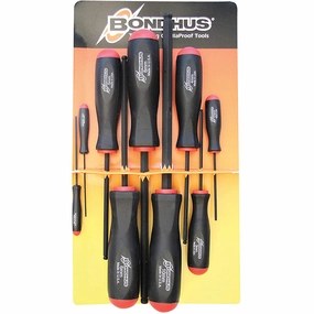 Bondhus 10699 Ball End Metric Screwdriver Set, 9 Pc.