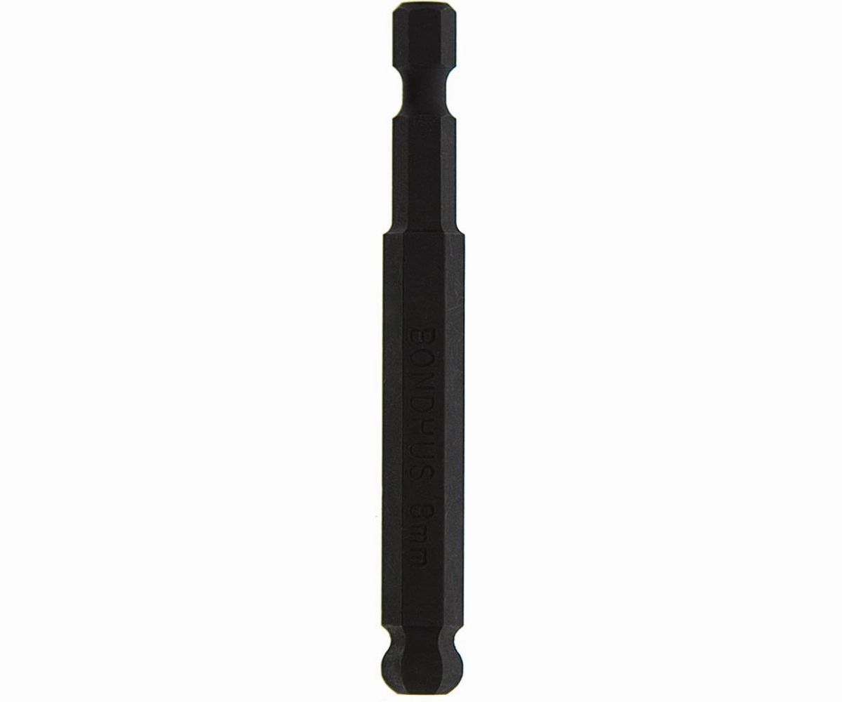 Bondhus 10872 8 x 76mm Ball End Hex Tip Power Bit with ProGuard Finish