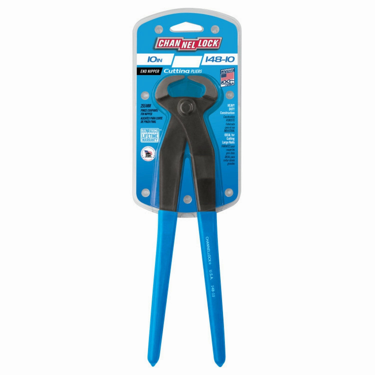 Channellock 148-10 10-inch End Nipper Cutting Pliers