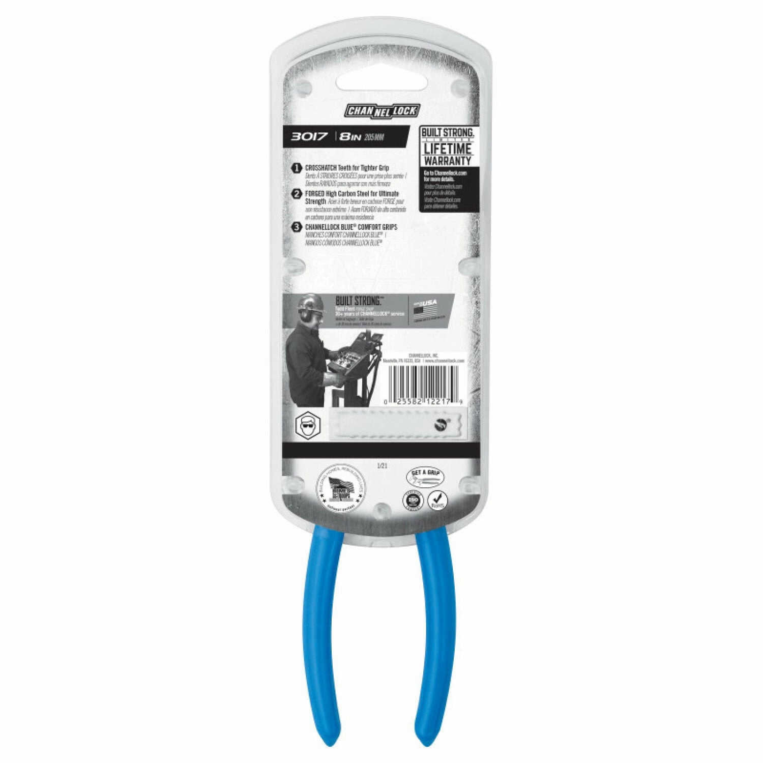 Channellock 3017 8-inch Long Nose Pliers