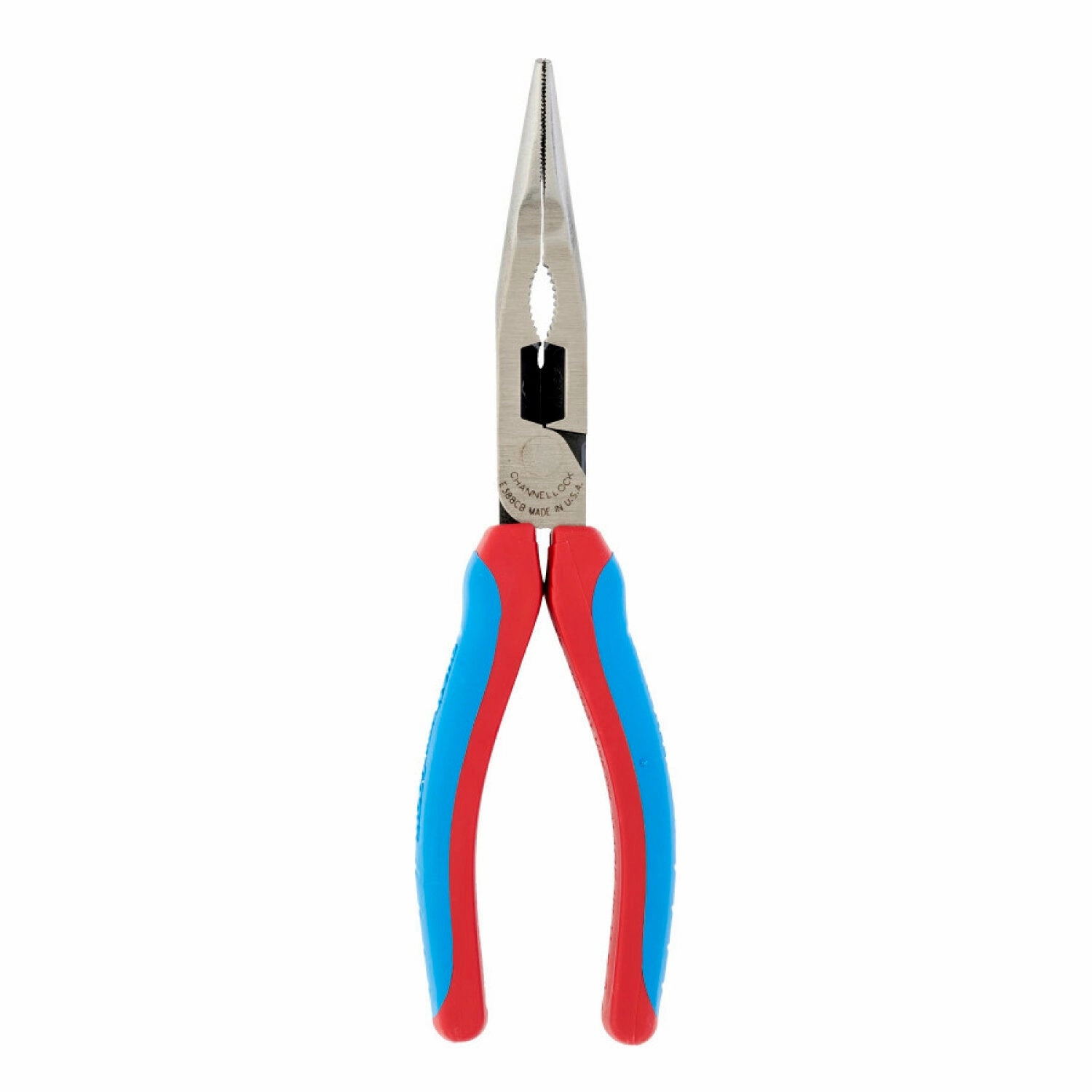 Channellock 388CB 8-inch Code Blue XLT Combination Bent Long Nose Pliers with Cutter