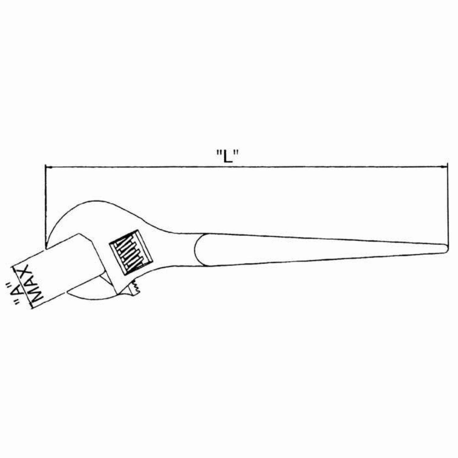 Cougar Pro E9414 Adjustable Construction Wrench Black Industrial 16 Inch