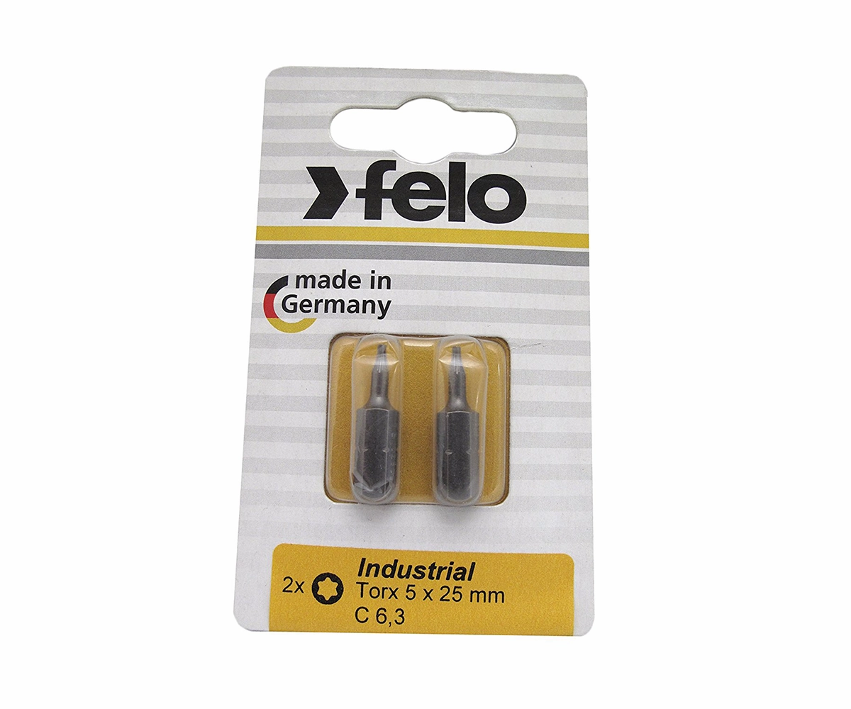 Felo 0715710302 T7 x 1" TORX Industrial Bits, 2 Pack
