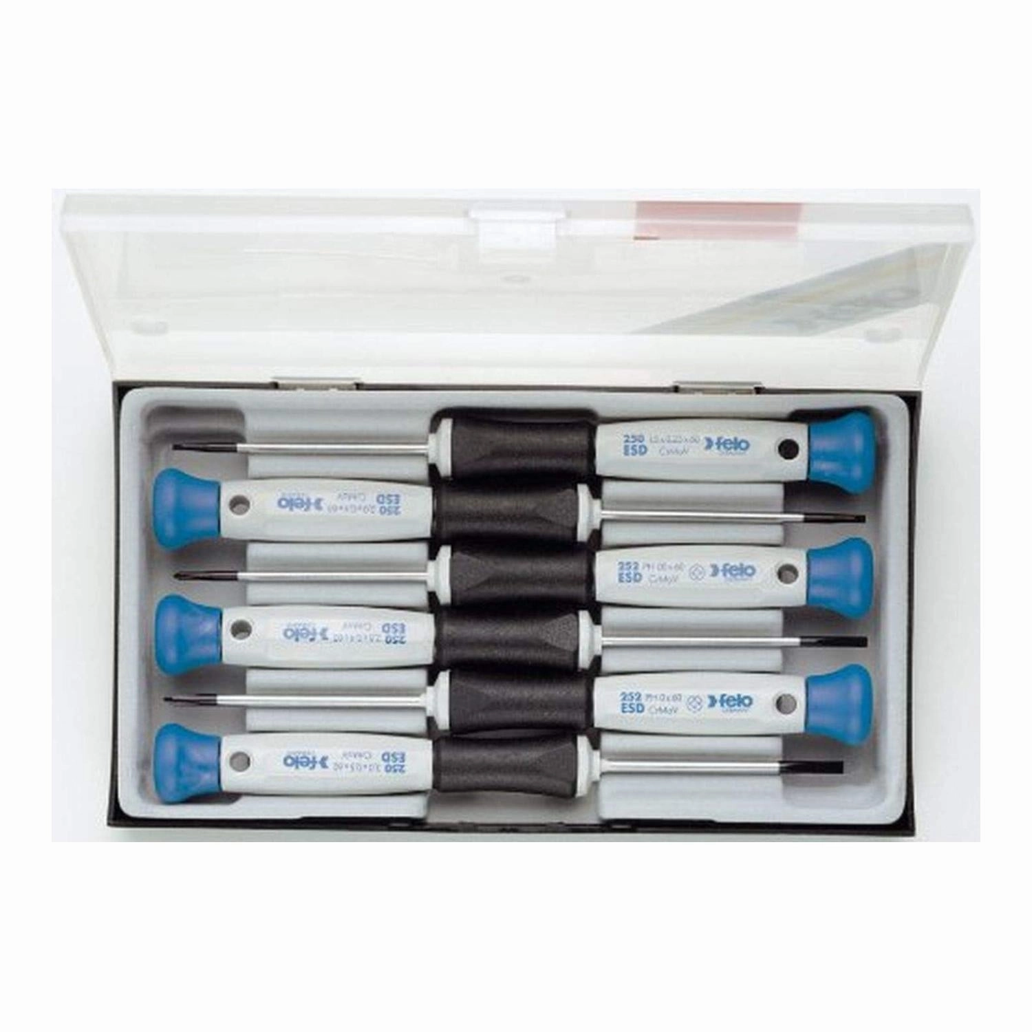 Felo 0715731848 Slotted & Phillips Screwdrivers Set, 6 Piece