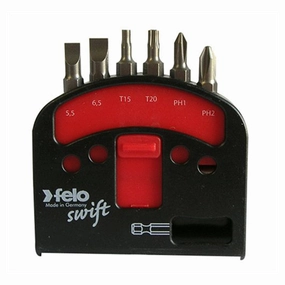 Felo 0715751923 TORX, Phillips, and Slotted Bit Magnetholder, 6 Piece