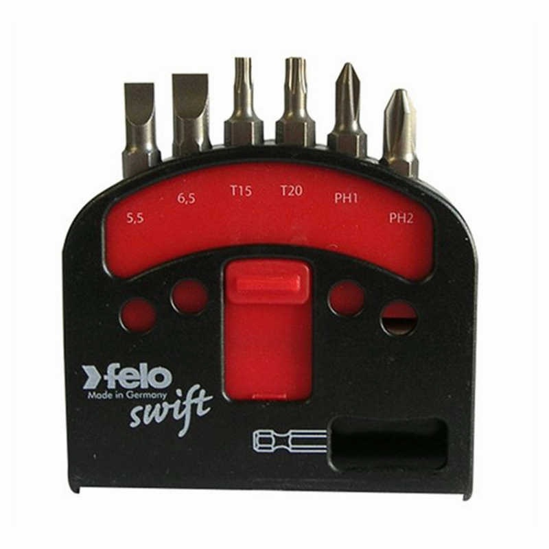 Felo 0715751923 TORX, Phillips, and Slotted Bit Magnetholder, 6 Piece