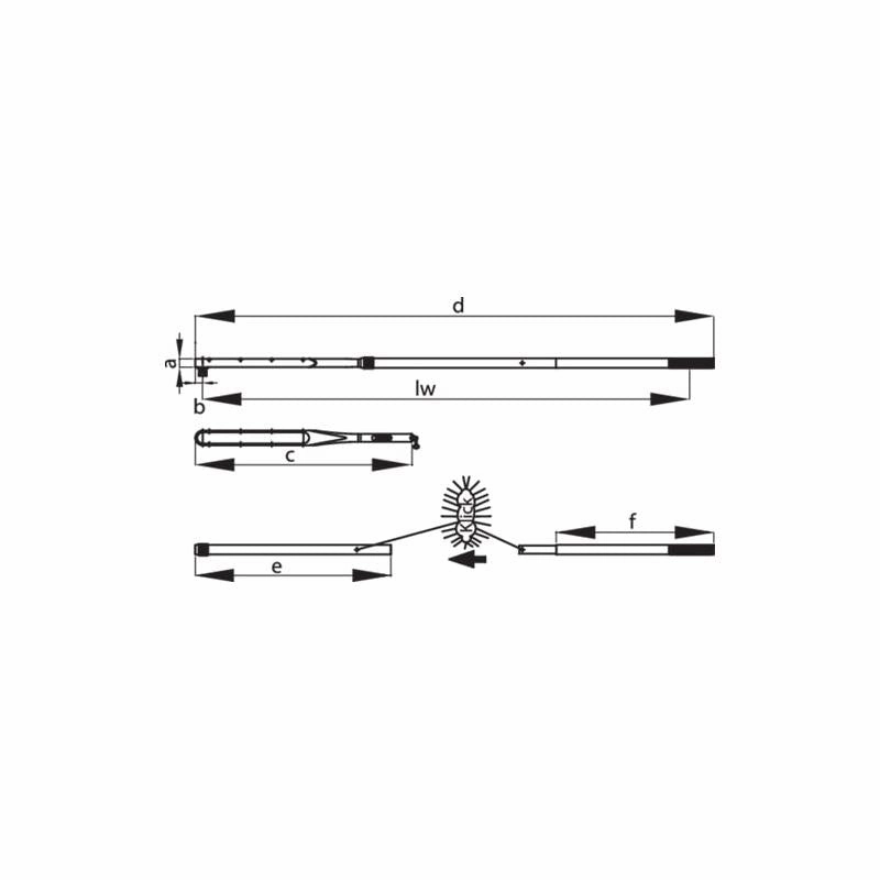 Gedore 1427075 Torque Wrench DREMOMETER BZ A S 16Z 25-120 Nm
