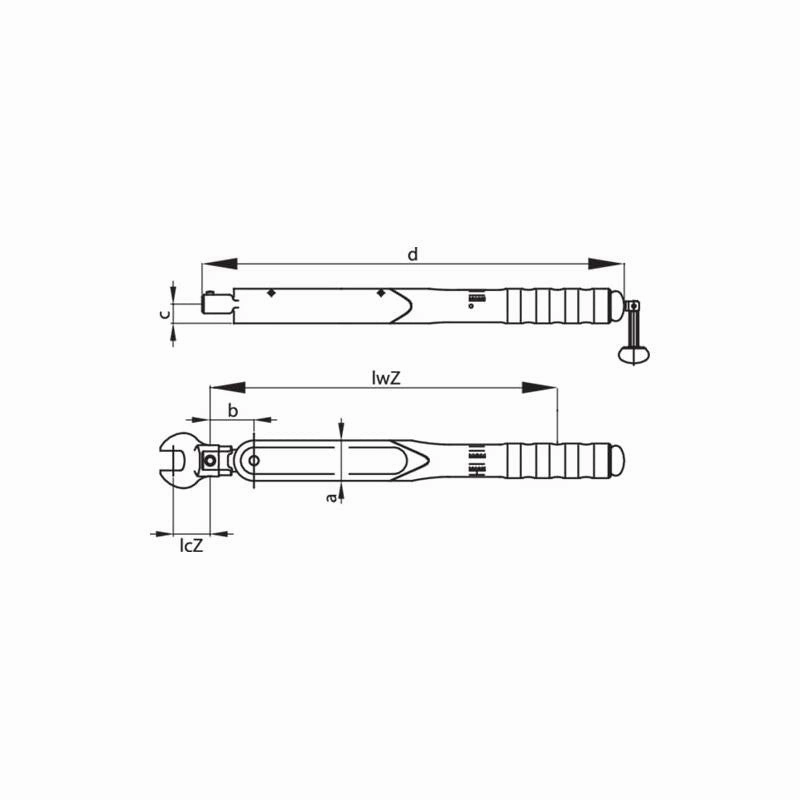 Gedore 1427083 Torque wrench DREMOMETER DZ A S 22Z 140-620 Nm