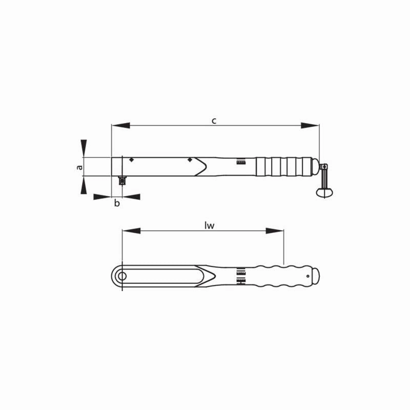 Gedore 1427121 Torque wrench DREMOMETER DSL 3/4 Inch 110-550 Nm