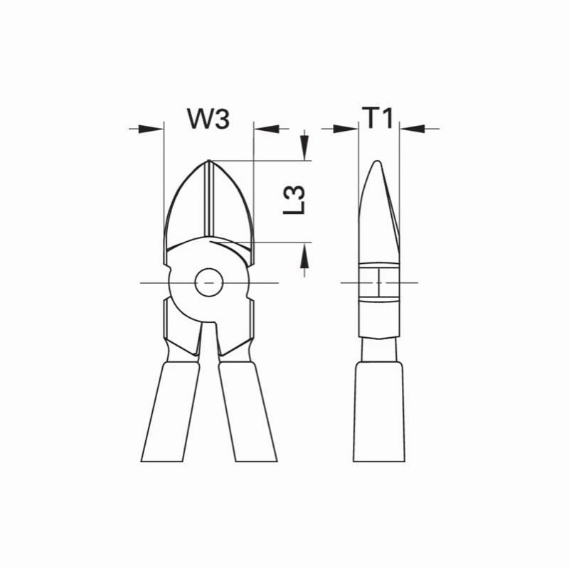 Gedore 1552163 VDE Side cutter with VDE insulating sleeves 160 mm