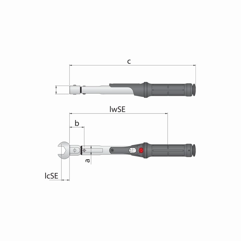 Gedore 1646192 Torque Wrench TORCOFIX SE 9 x 12, 5-25 Nm