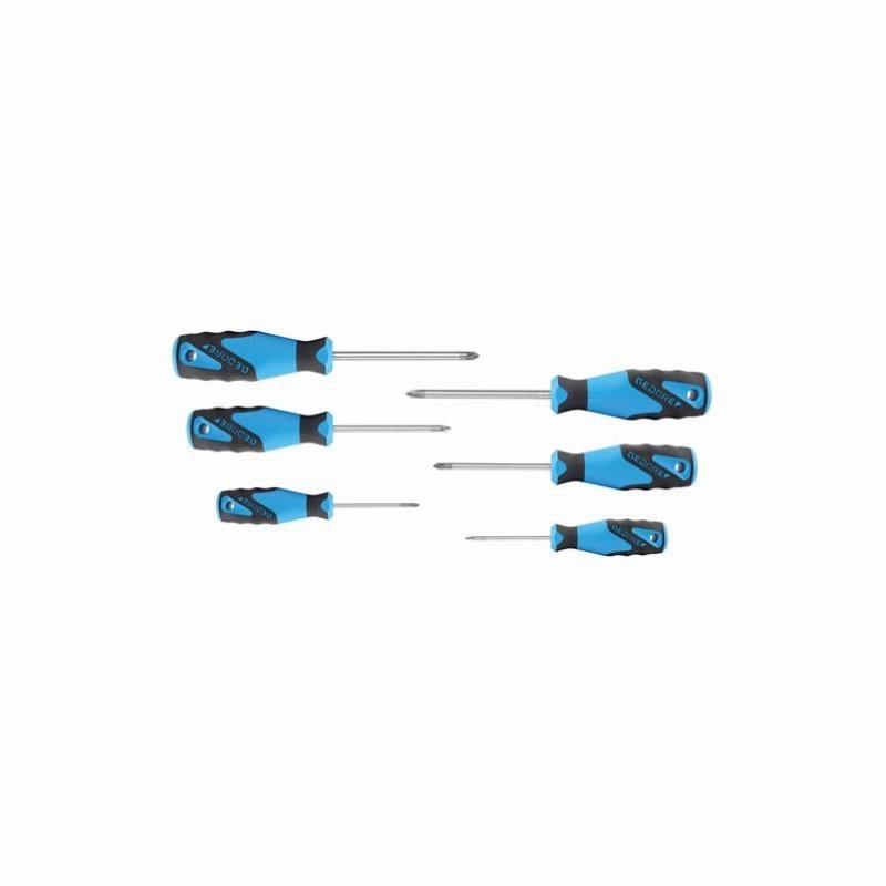 Gedore 2003589 3C-Screwdriver Set 6 pcs PH PZ 0-1-2