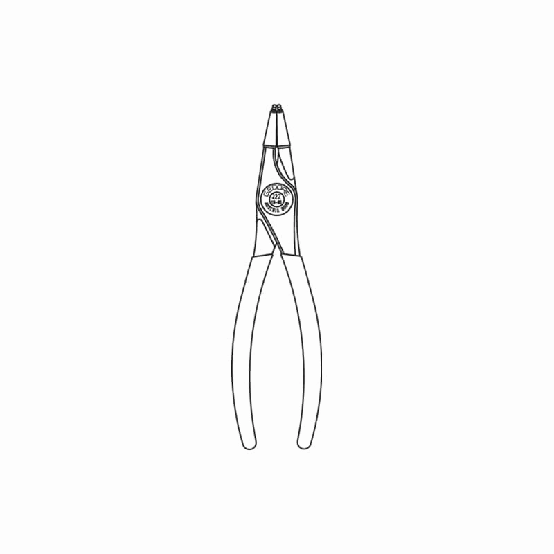 Gedore 2015013 Circlip Pliers For Internal Retaining Rings, Angled 45 Degrees