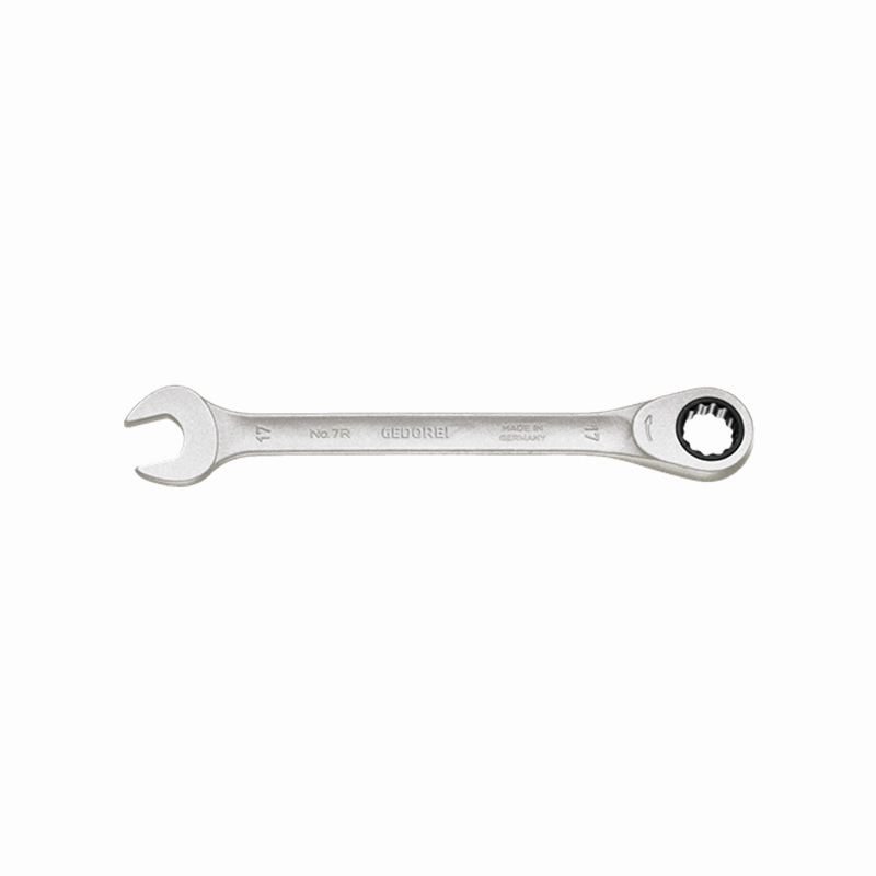 Gedore 2297434 7 R-005 Combination ratchet spanner set