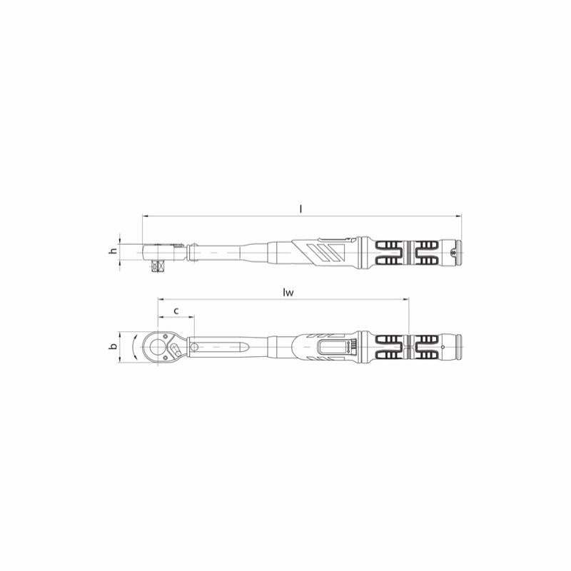 Gedore 2641305 Torque Wrench DREMASTER UK 1/2", 20-100 Nm