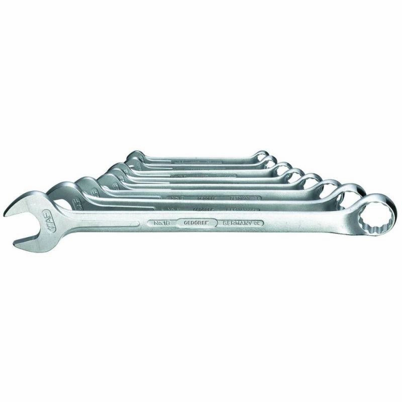 Gedore 6013300 1B Combination Spanner Set 8 Pcs 3/8-1 Inch