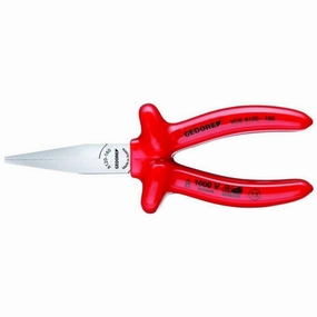 Gedore 6715330 VDE Flat nose pliers with VDE dipped insulation