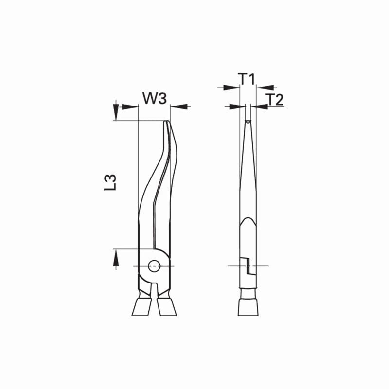 Gedore 6723190 Mechanics Pliers, Without Wire Cutter