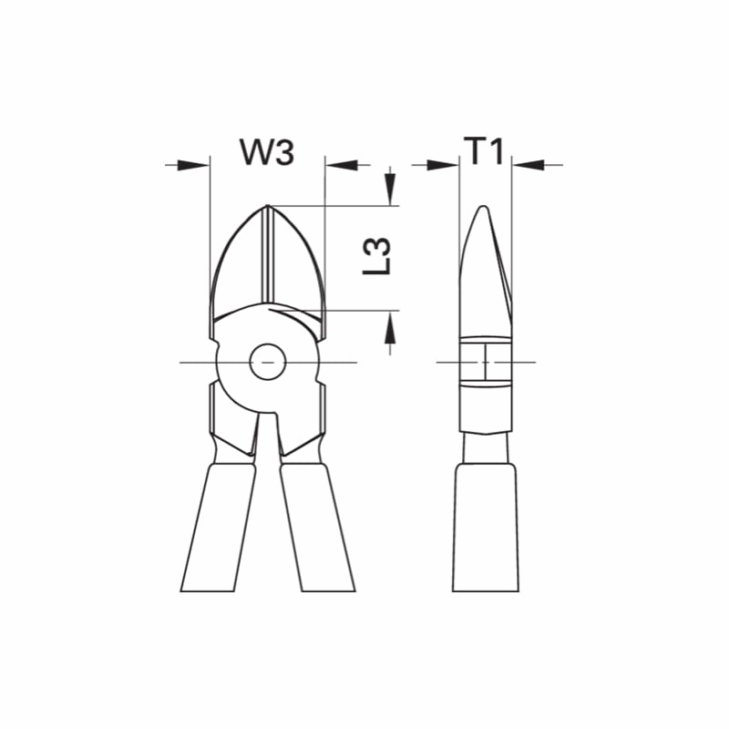 Gedore 6743620 VDE Side Cutter With VDE Dipped Insulation 160 mm