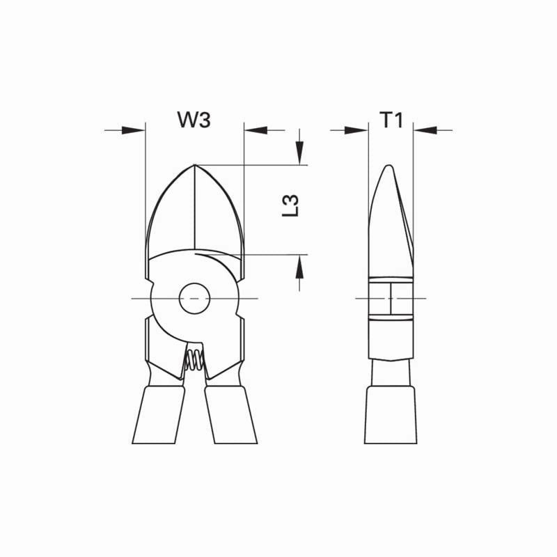 Gedore 6746050 Side Cutter 140 mm