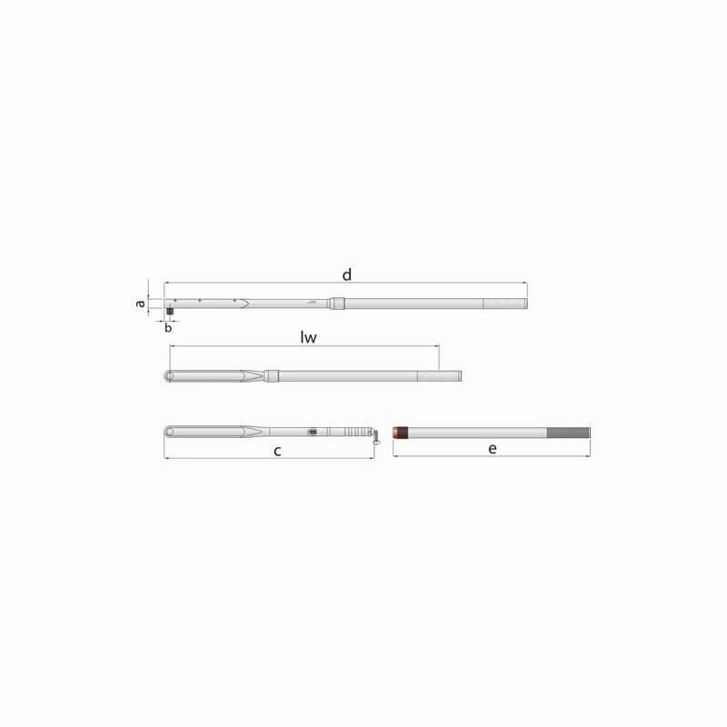 Gedore 7670180 Torque wrench DREMOMETER DR 3/4" 155-760 Nm