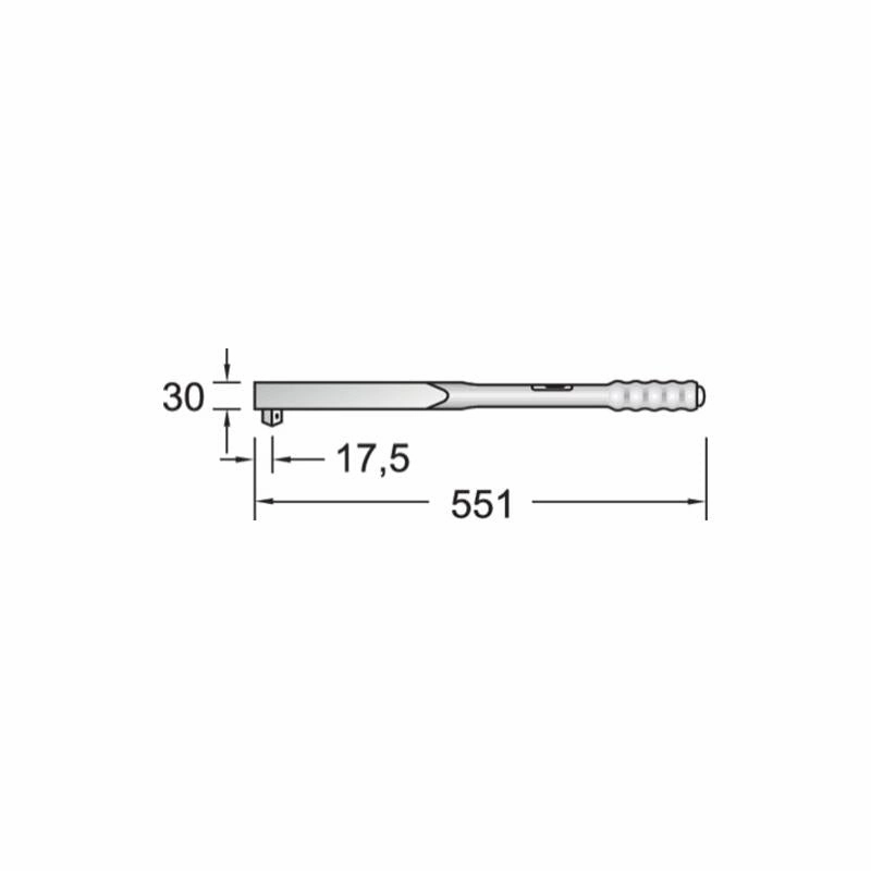 Gedore 7685530 Torque Wrench DREMOMETER BC 1/2" 40-200 Nm