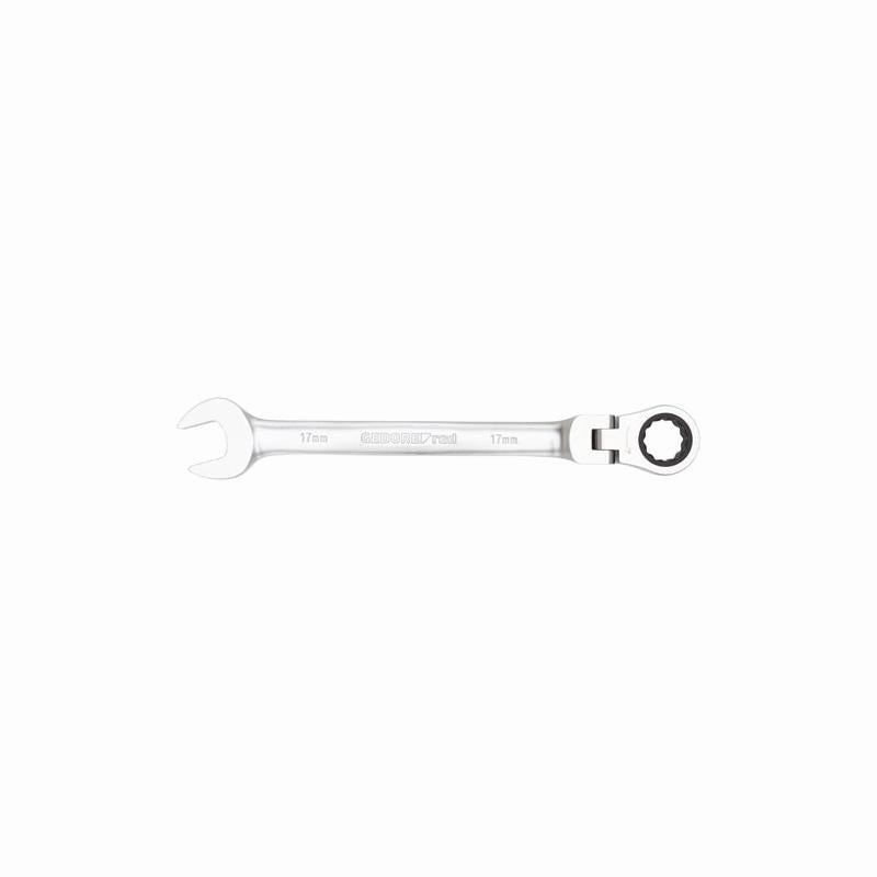 Gedore R07300170 Flexible head combination ratchet spanner Size 17mm L. 233 mm