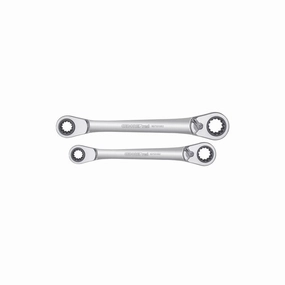 Gedore R07501002 Dbl.ring ratchet span.Size Set 63 2 pcs
