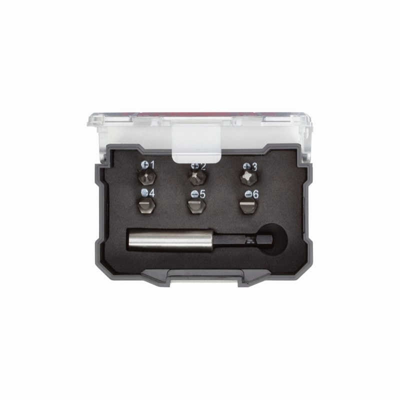 Gedore R33005007 Bit Box 1/4 PH SL Bit Holder Magn. 7Pcs