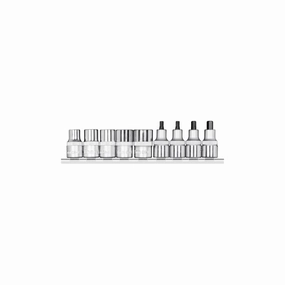 Gedore R68008009 Screwdriver bit sockets 1/2  rail 9pcs