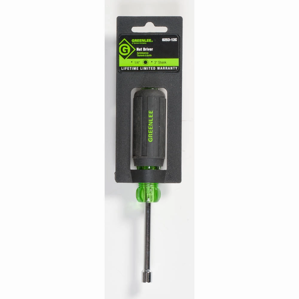 Greenlee 0253-12C Nut Driver, 1/4"