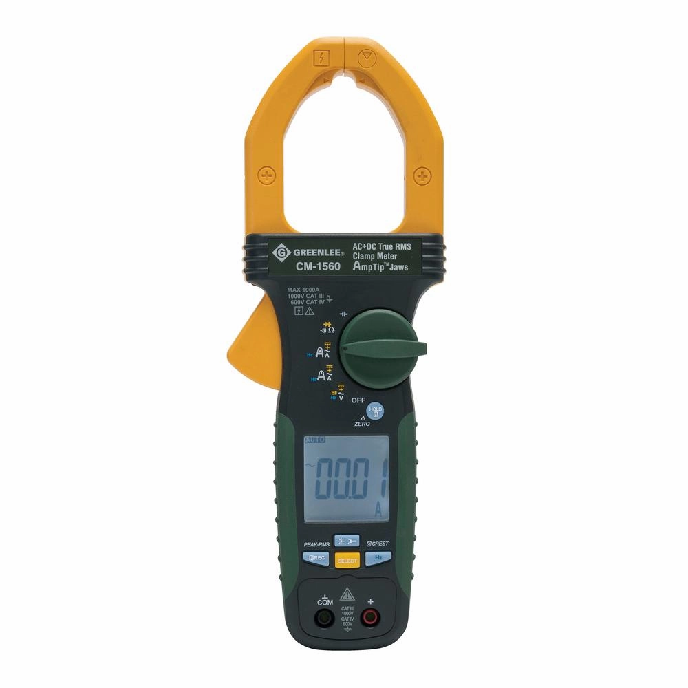 Greenlee CM-1560 1000 AMP AC DC True RMS Clamp Meter