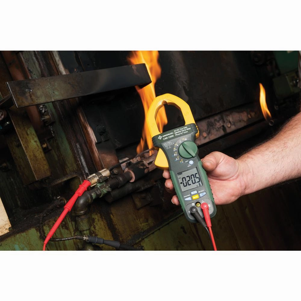 Greenlee CMI-1000-C Greenlee CMI-1000 Industrial AC DC True RMS Clamp Meter, Calibrated, 1000 Amp