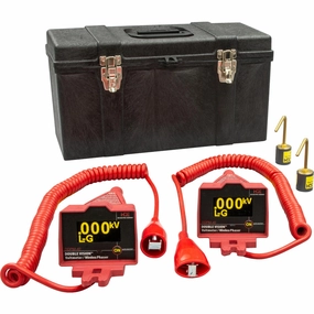 Greenlee DDPM-40 Double Vision Dual Display Wireless Phasing Meter 5V-43kV, OH Kit, Base