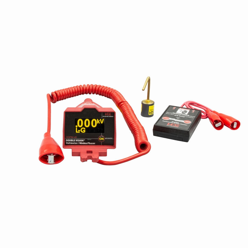 Greenlee DDPM-40S/K01 Double Vision Dual Display Wireless Phasing Meter 5V-43kV, OH Single Kit 1