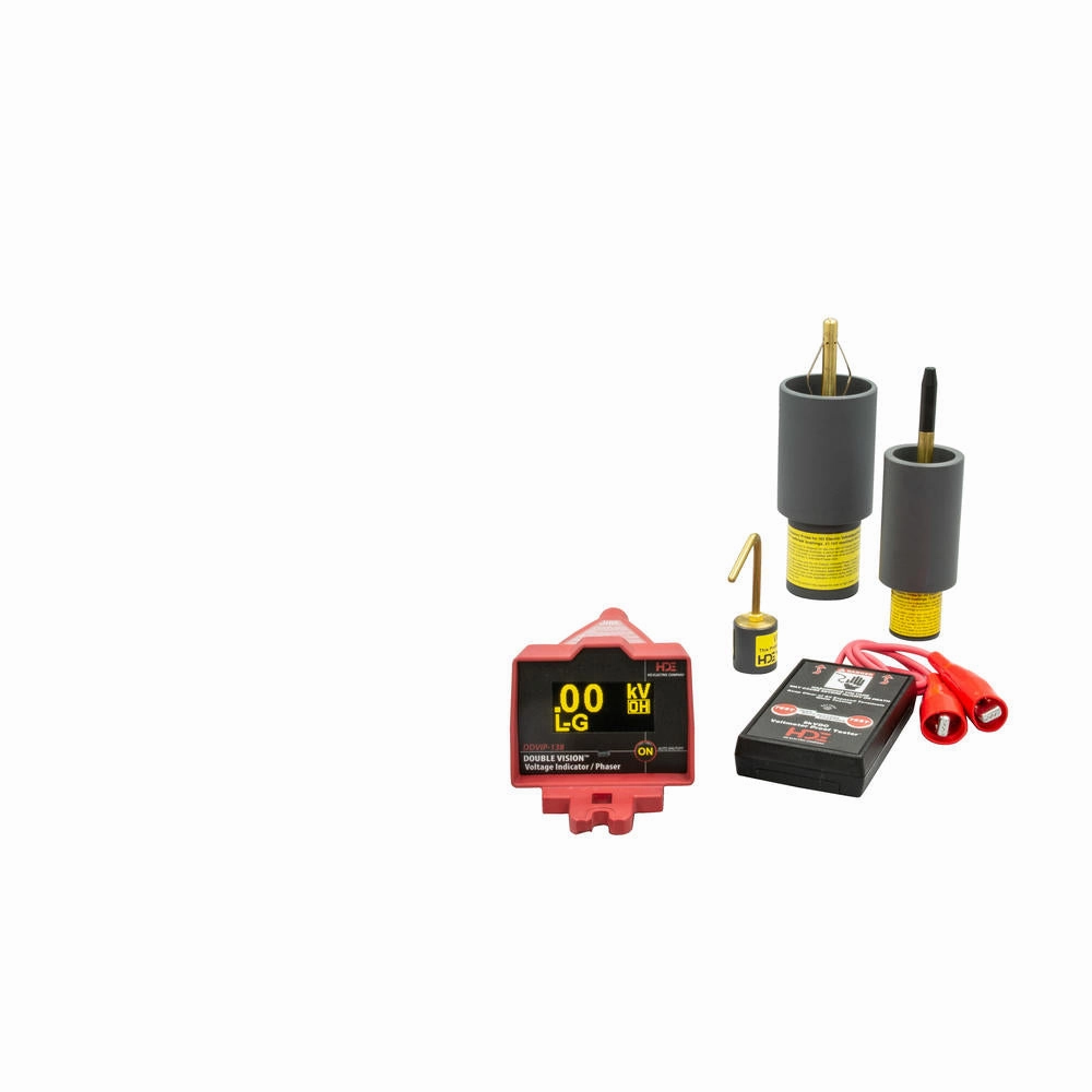 Greenlee DDVIP-138S/K03 Double Vision Dual Display Wireless Voltage Indicating Phaser 100V-138kV, OH/UGSingle Kit 2