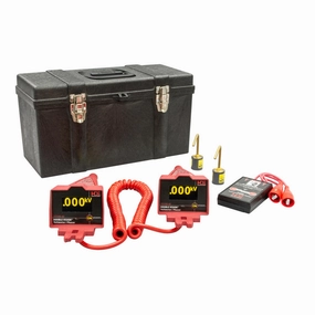 Greenlee DDVM-40/K01 Double Vision Dual Display Voltmeter/Phasing Set 5V-40kV, OH Kit 1