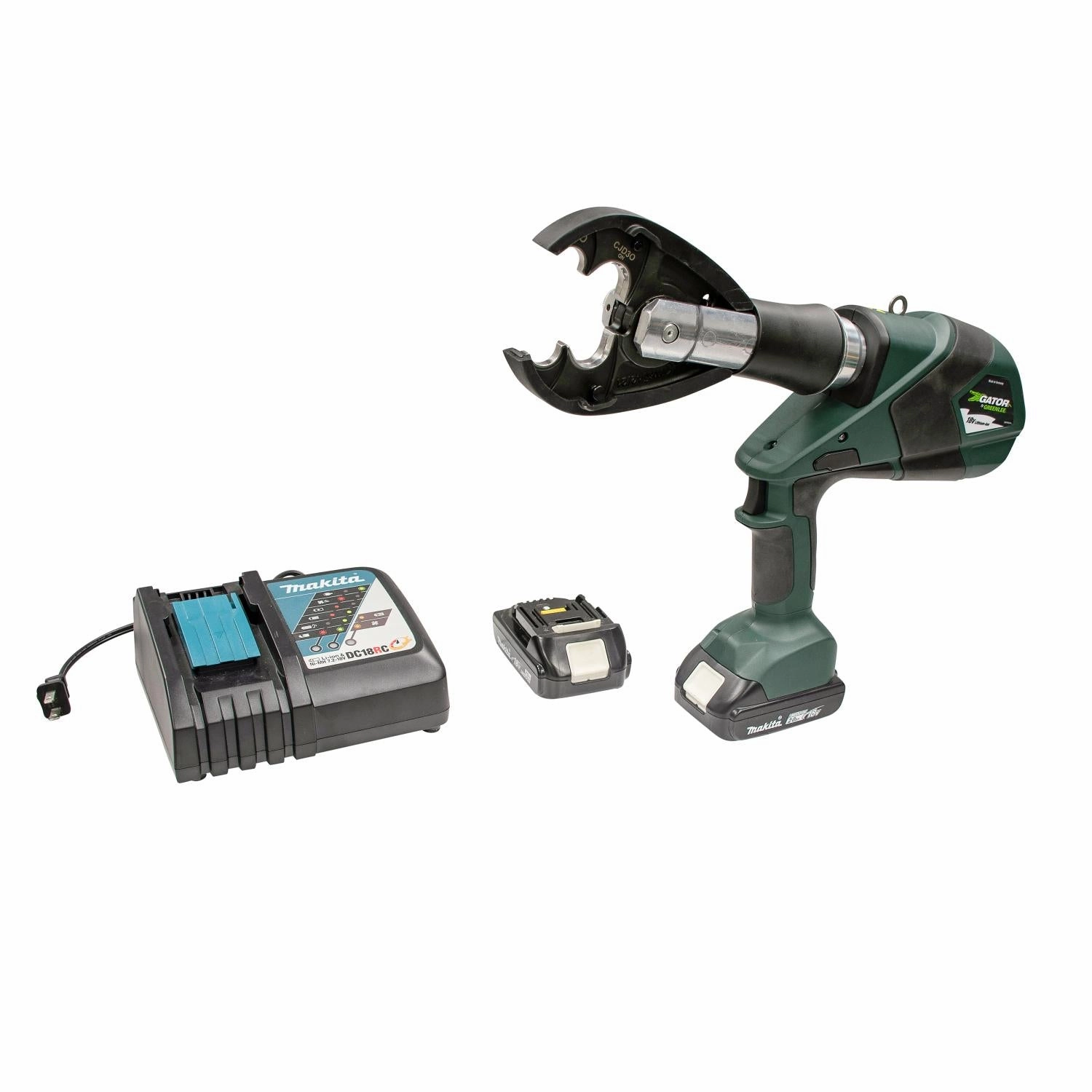 Greenlee EK425PLXDBG11 6 Ton Pistol Crimper, Li-Ion, Standard, CJD3BG, 120V