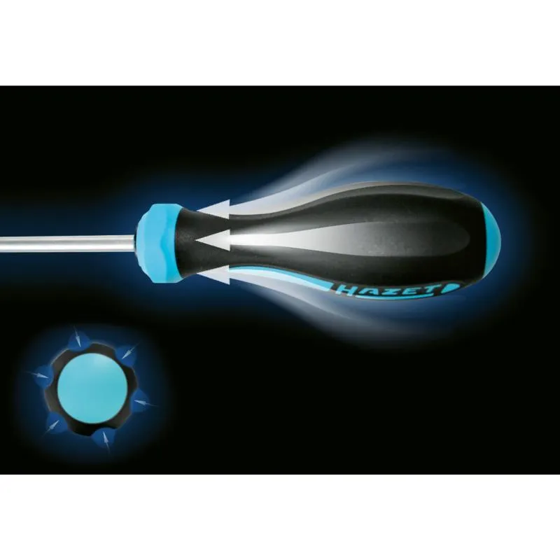 Hazet 802-T27H HEXAnamic Screwdriver, Tamper-Resistant TORX, T27H