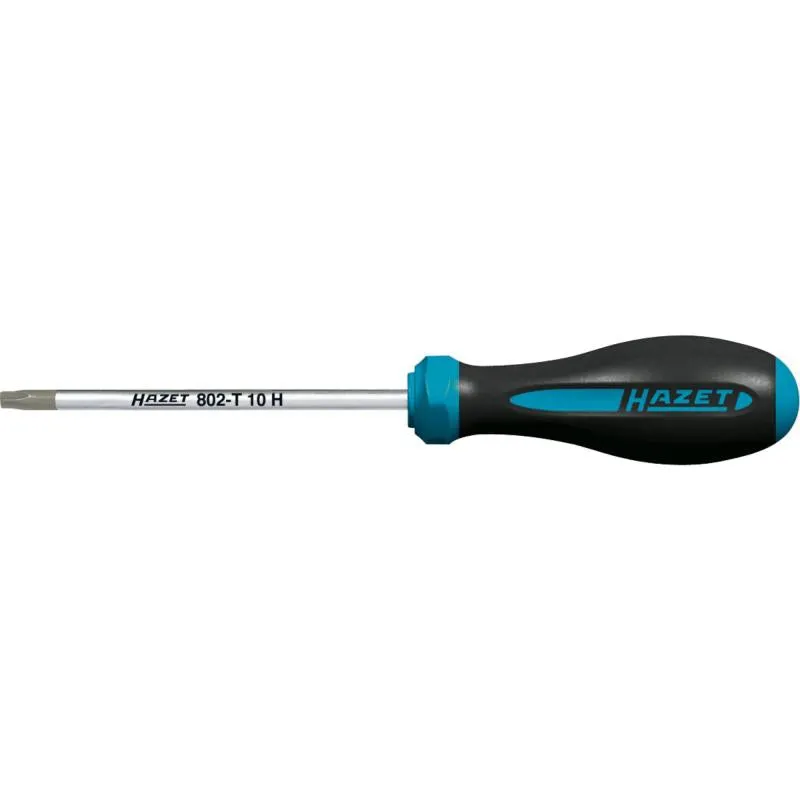 Hazet 802-T8H HEXAnamic Screwdriver, Tamper-Resistant TORX, T8H