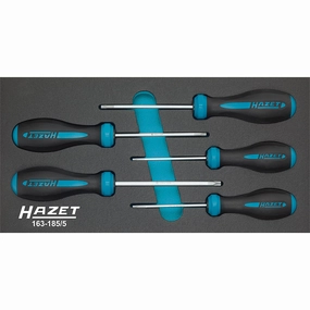Hazet 163-185/5 HEXAnamic Screwdriver Set, 5 Pieces