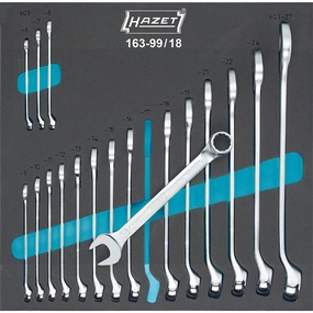 Hazet 163-99/18 Combination Wrench Set, 18 Pieces