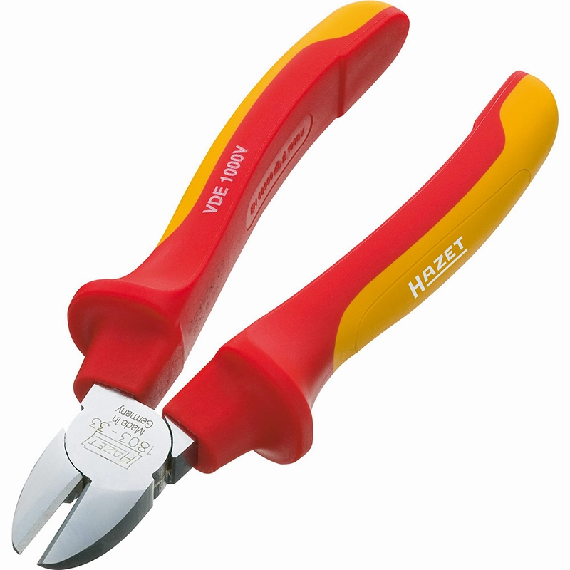 Hazet 1803VDE-33 Diagonal Cutter with Protective Insulation, 180mm