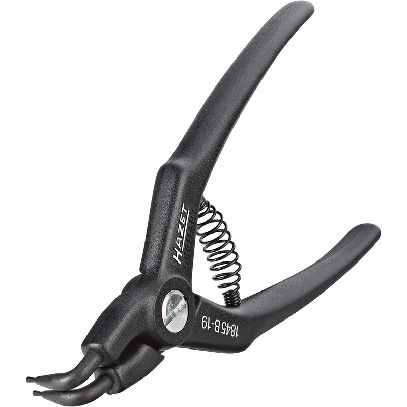Hazet 1845B-10 Circlip Pliers, Bent Tip, 310mm