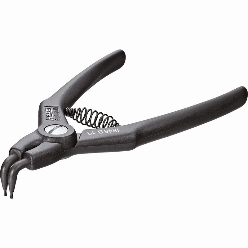 Hazet 1845B-10 Circlip Pliers, Bent Tip, 310mm