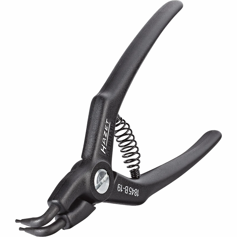 Hazet 1845B-19 Circlip Pliers, Bent Tip, 1960mm