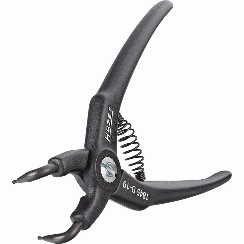 Hazet 1845D-12 Circlip Pliers, Bent Tip, 1225mm